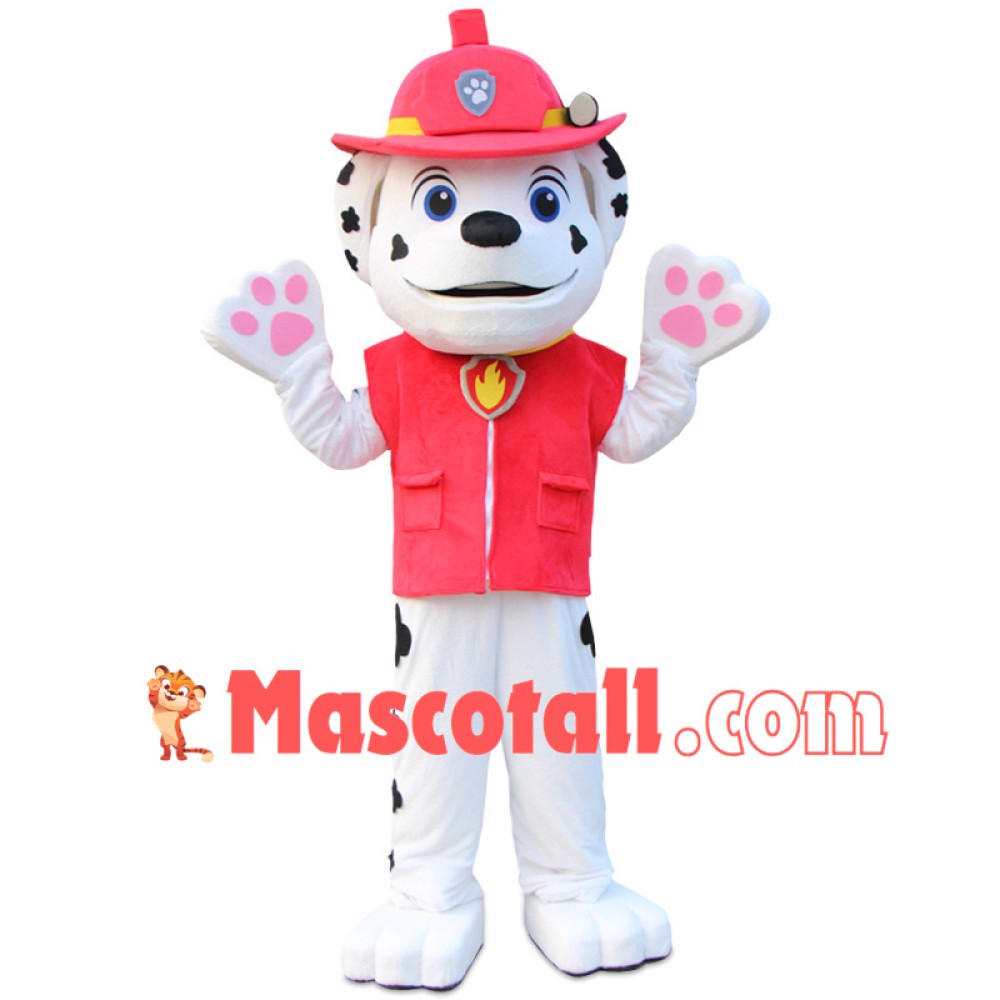 Red Paw Patrol Marshall Mascot Costume