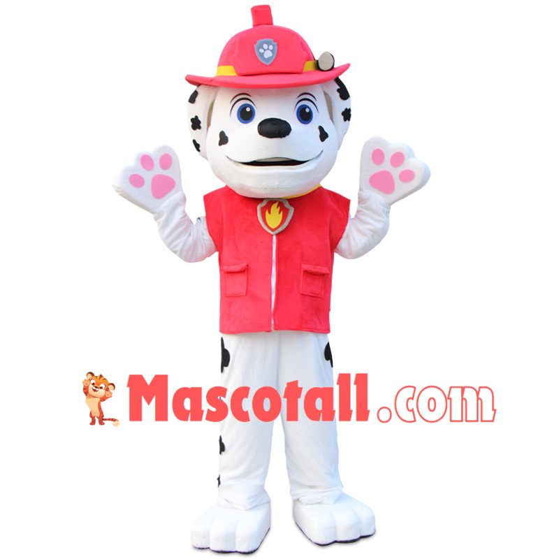 Red Paw Patrol Marshall Mascot Costume