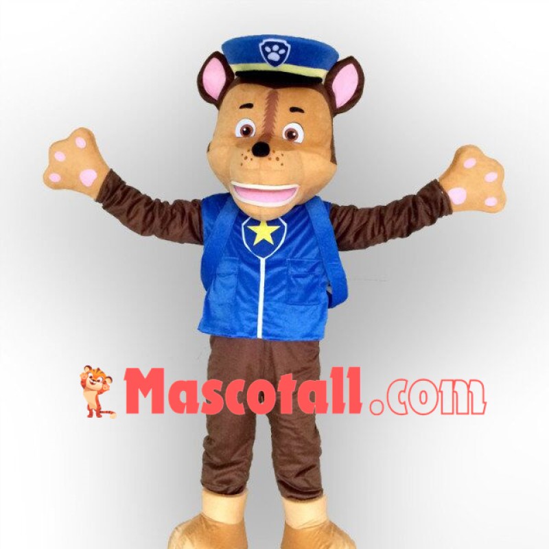 Blue Paw Patrol Chase Mascot Costume