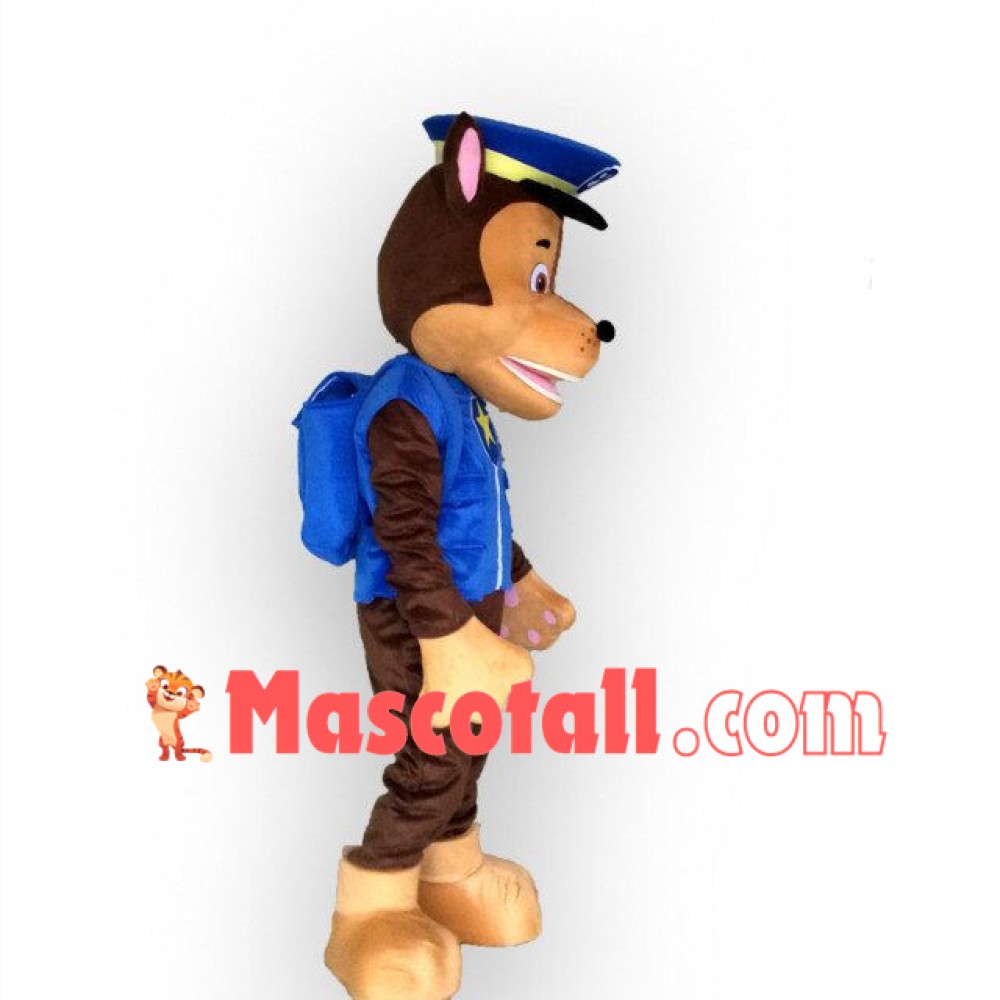 Blue Paw Patrol Chase Mascot Costume