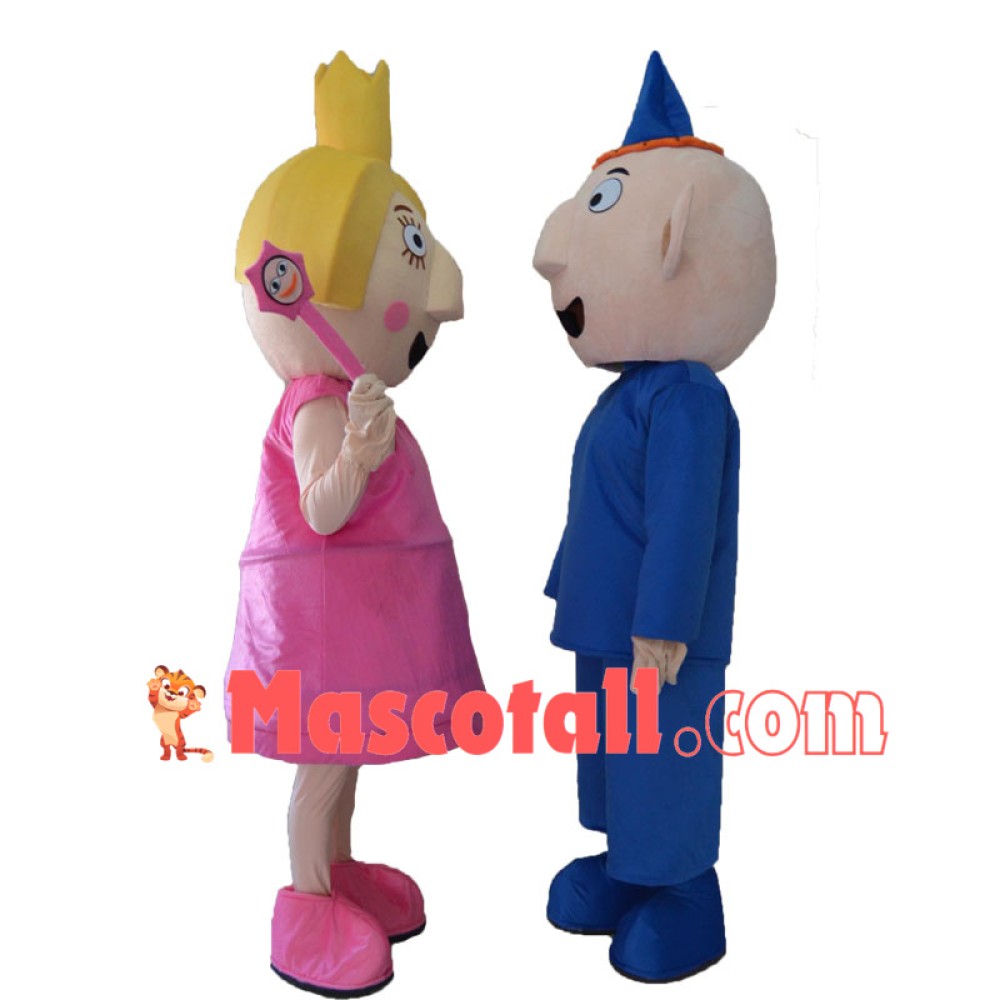 Ben and Holly Mascot Costume For Adults