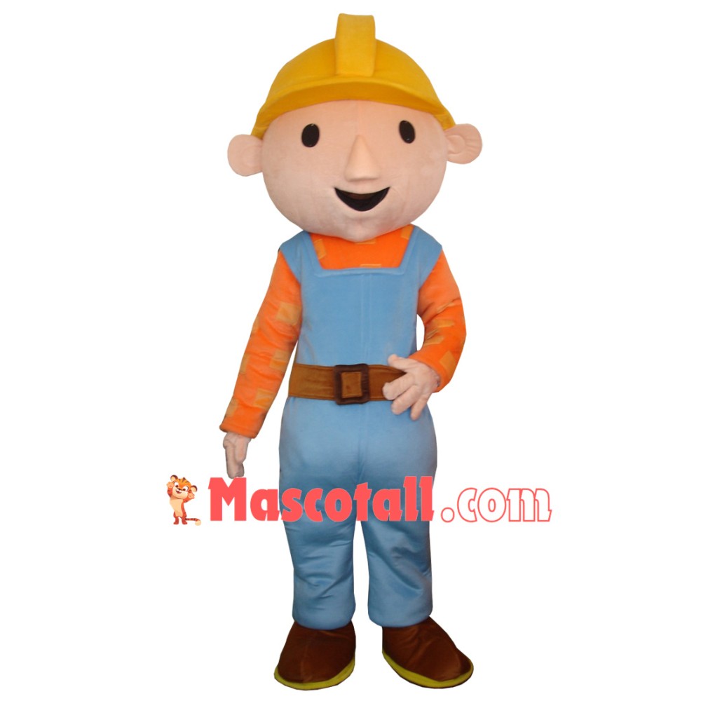 Cartoon Film Adult Bob the Builder Mascot Costume