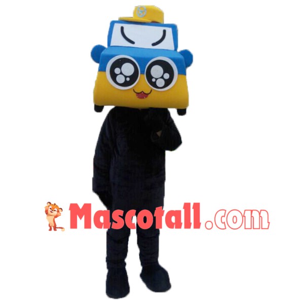 Taxi Car Mascot Costume Free Shipping