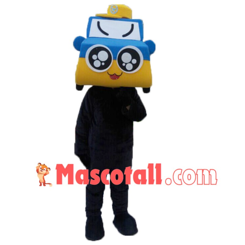 Taxi Car Mascot Costume Free Shipping