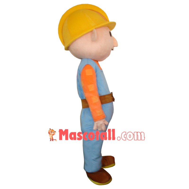 Cartoon Film Adult Bob the Builder Mascot Costume