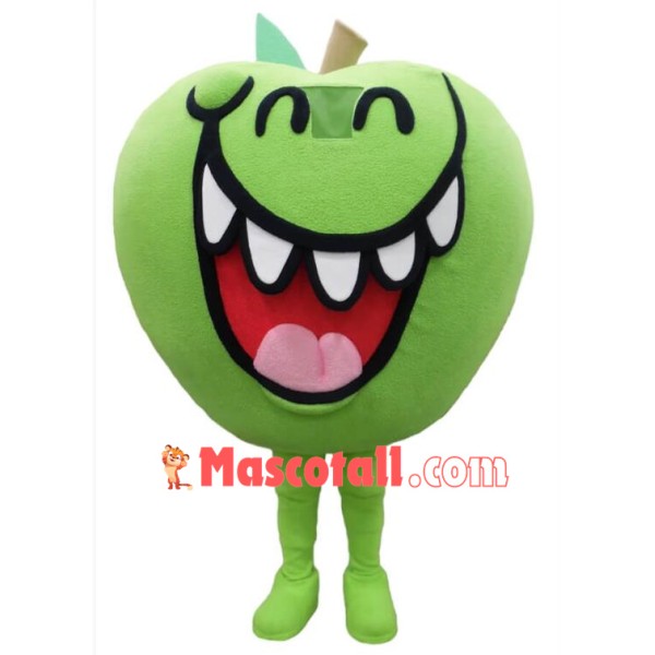 Green Apple Mascot Costume Free Shipping