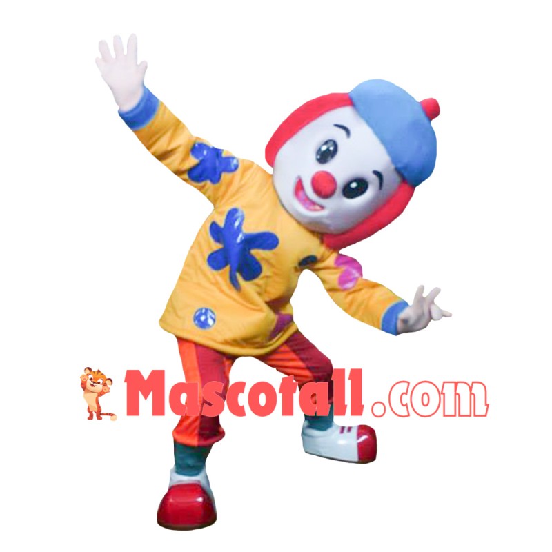 Jojo Tickle Clown Mascot Costume