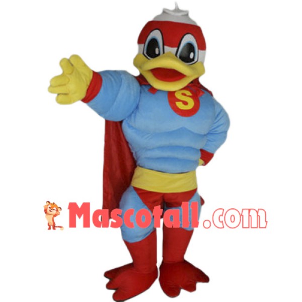 Super Hero Donald Duck Mascot Costume