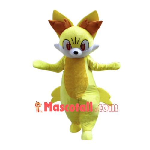 Cartoon Fennekin Mascot Costume