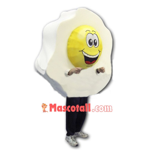 Big Fried Egg Mascot Costume