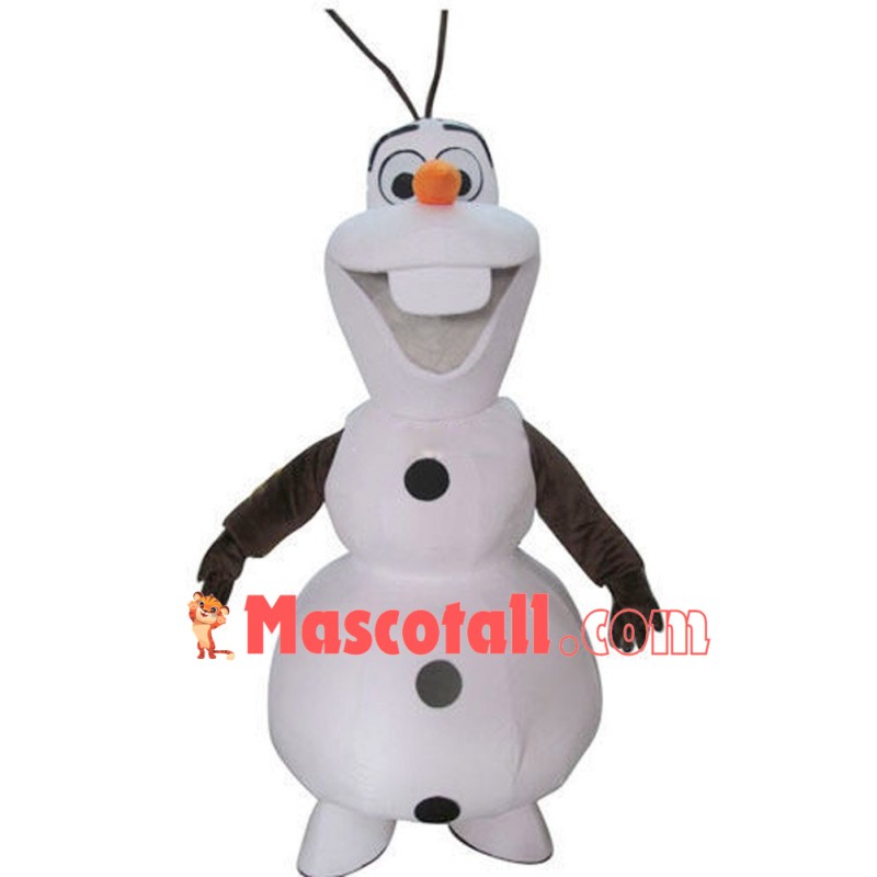 Smiling Olaf Mascot Costume Free Shipping
