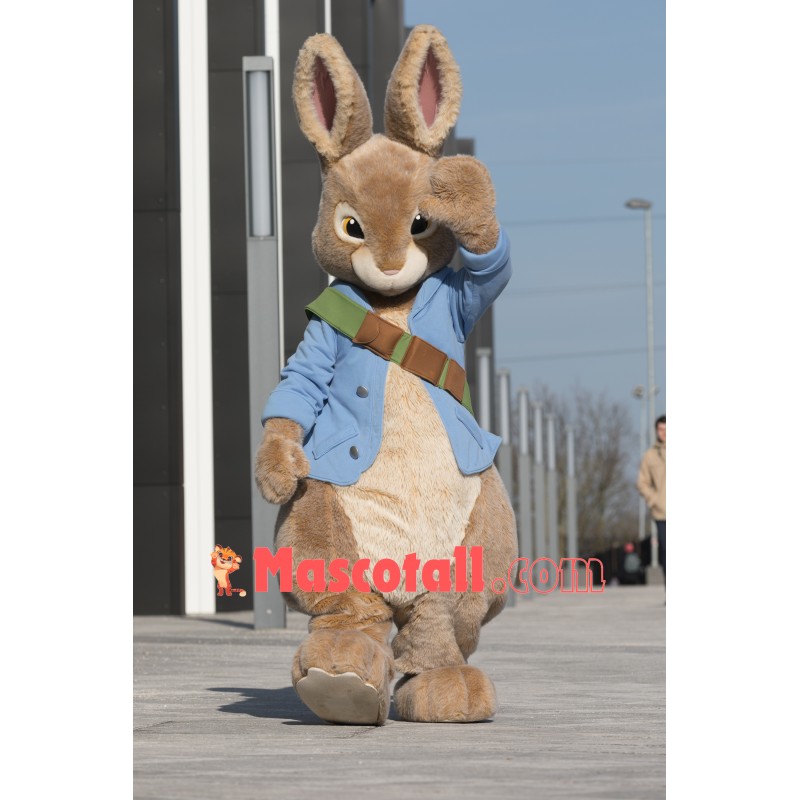 Superb Realistic Peter Rabbit Mascot Costume