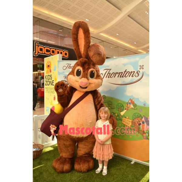 Happy Bunny Rabbit Mascot Costume