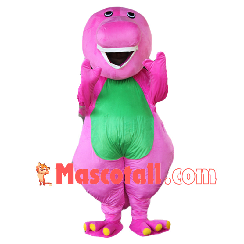 Deluxe Adult Size Barney Mascot Costume for Birthday Party Cartoon Character Mascot Costumes