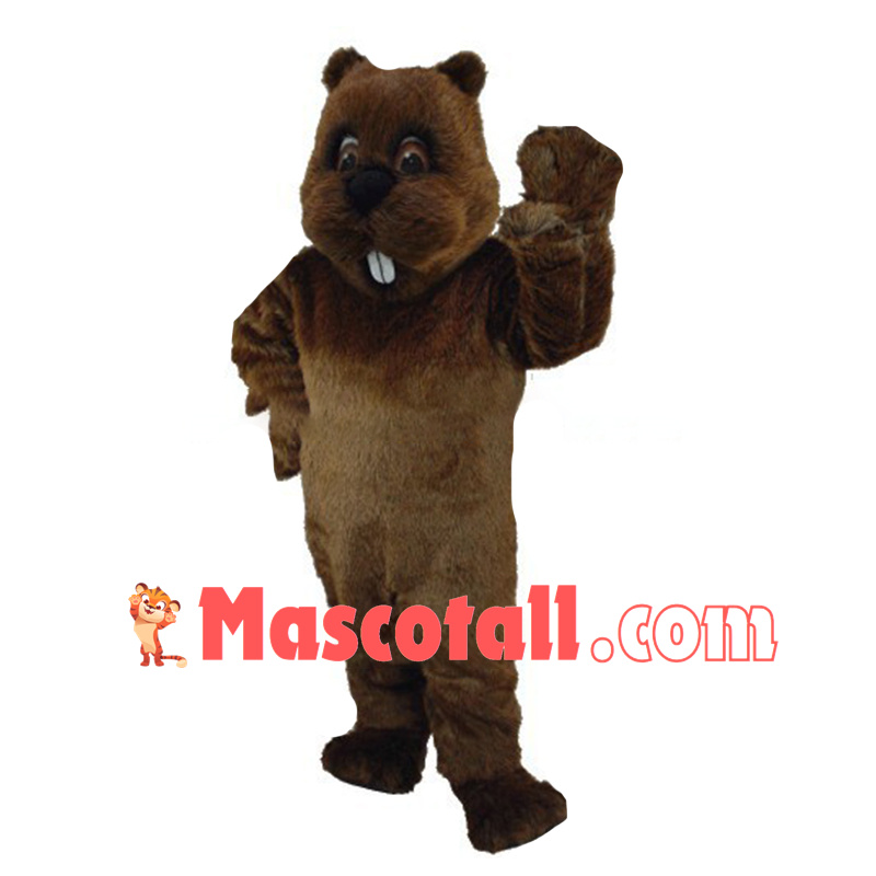 Barney Beaver Mascot Costume