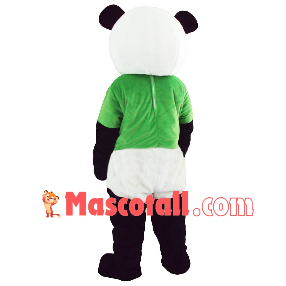 New Green Panda Mascot Costume Fancy Dress Adult Size for Halloween