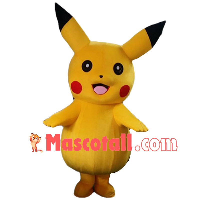 Cartoon Pikachu Mascot Costume