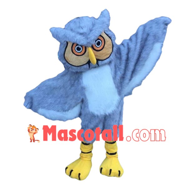 Grey Owl Mascot Costume