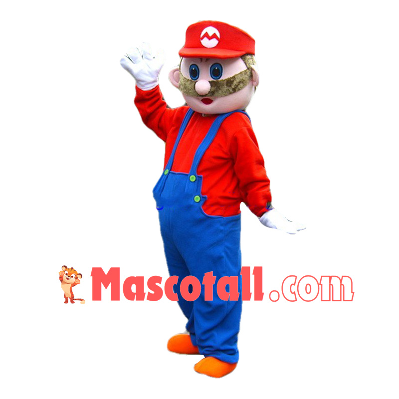 Cute Mario Mascot Costume Adult Size