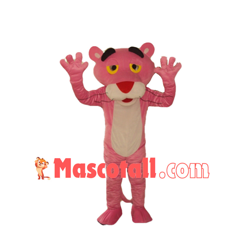 Cartoon Pink Panther Mascot Costume 