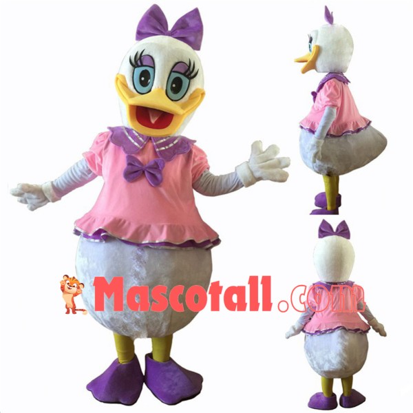 Mr.Donald Duck and Mrs. Daisy Duck Mascot Costume Prop Fancy Dress Adult Size