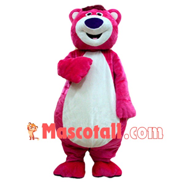 Pink Happy Bear Mascot Costume
