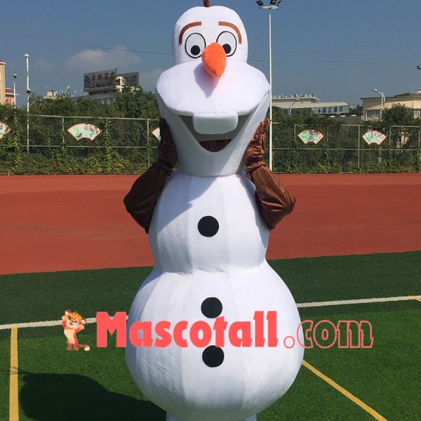 Smiling Olaf Mascot Costume Halloween Mascot Costume