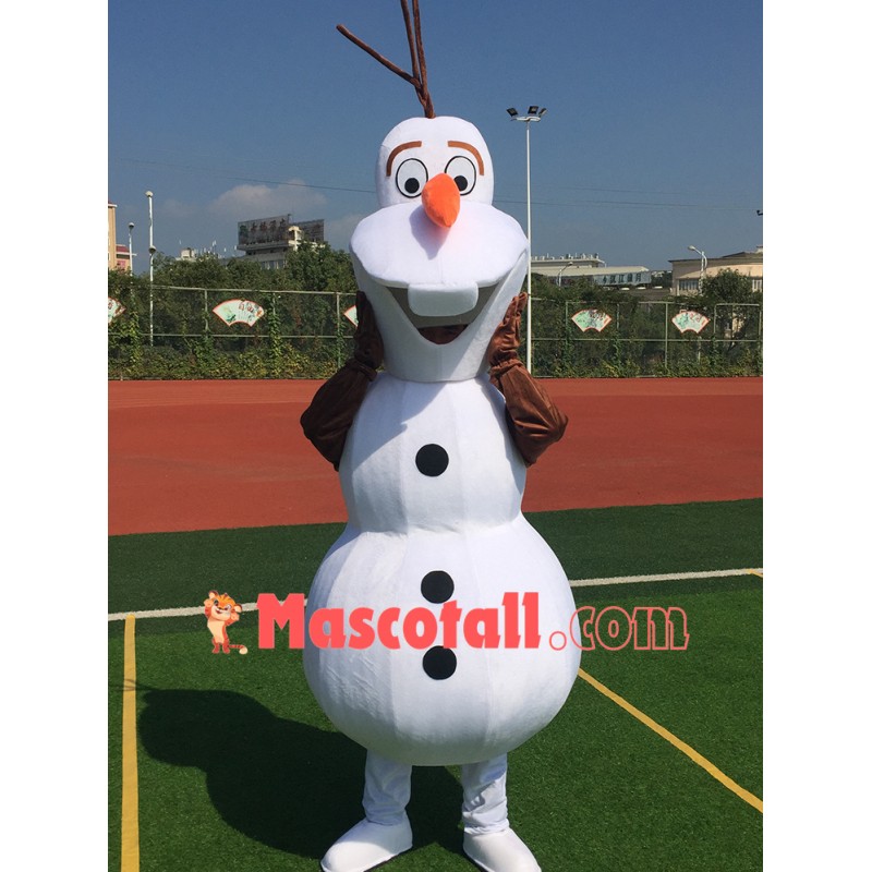 Smiling Olaf Mascot Costume Halloween Mascot Costume