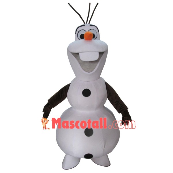 New Smiling Olaf Mascot Costume Halloween Mascot Costume