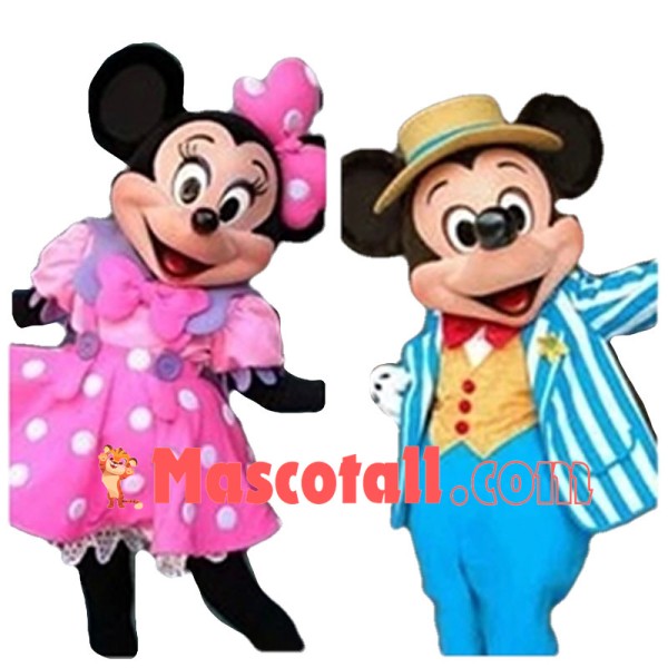 Mickey and Minnie Mouse Adult Mascot Costume Cartoon Mascot Costume
