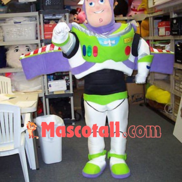 Buzz Lightyear Mascot Cartoon Fancy Dress Mascot Costume