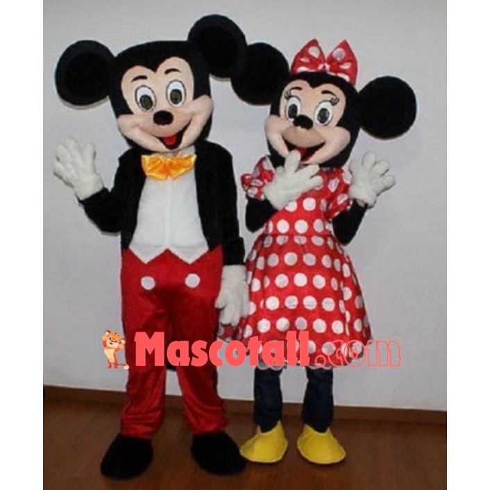 Mascots Adult Donald Goofy Mickey-Minnie Mouse Fancy Mascot Costume Fancy Dress
