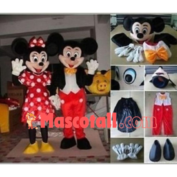 Mascots Adult Donald Goofy Mickey-Minnie Mouse Fancy Mascot Costume Fancy Dress