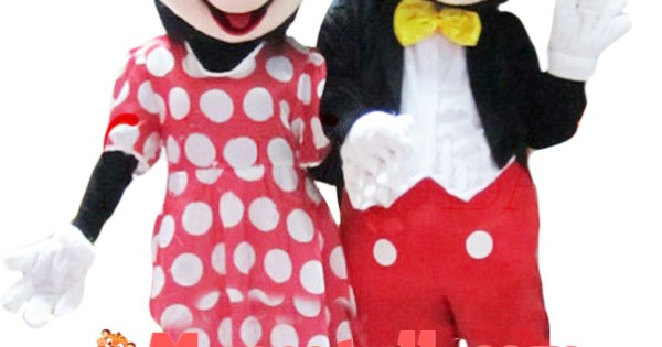 Mickey Mouse and Minnie Mouse Disney Mascot Costume