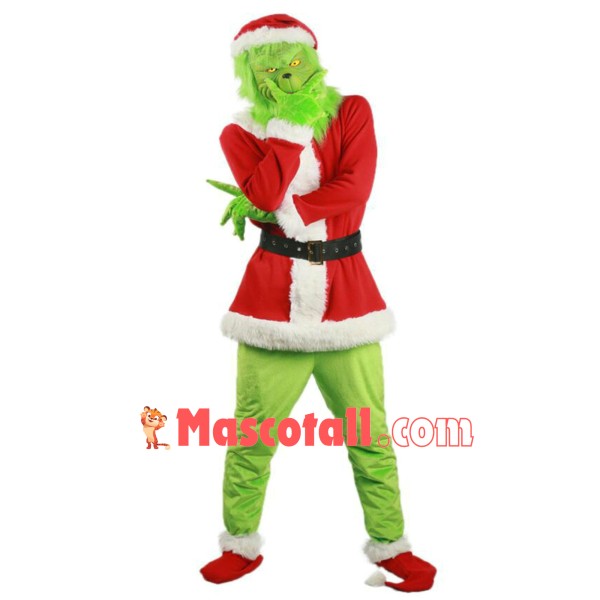 Christmas Grinch Santa Costume For Adult