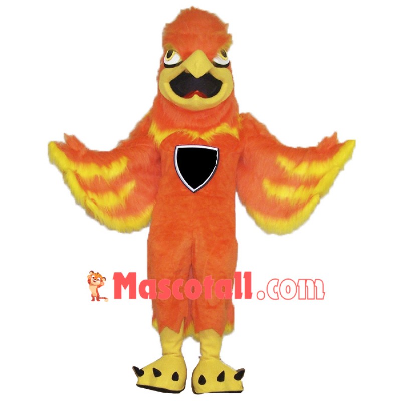 Fire Phoenix Mascot Costume