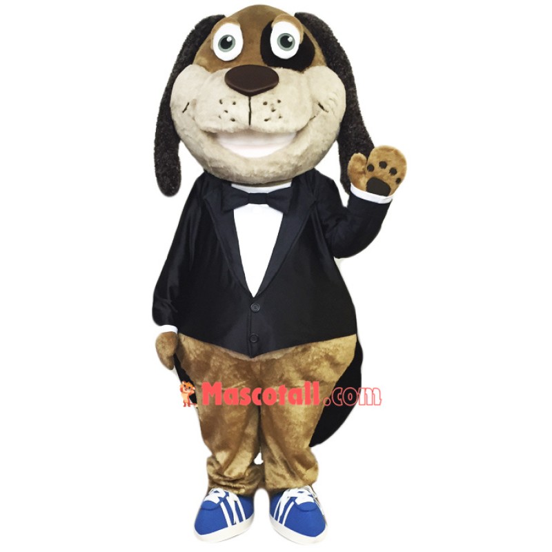 Gentleman Dog Mascot Costume