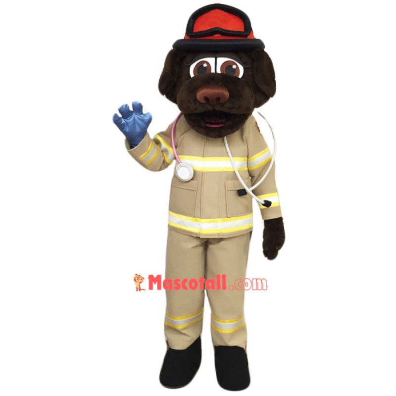 Fire Department Dog Mascot Costume