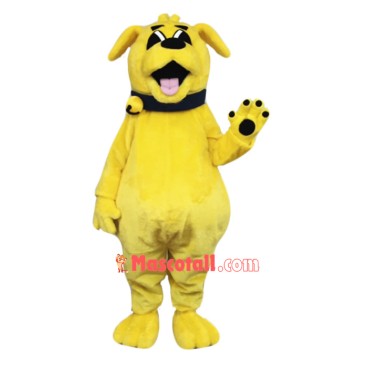 Cute Yellow Dog Mascot Costume