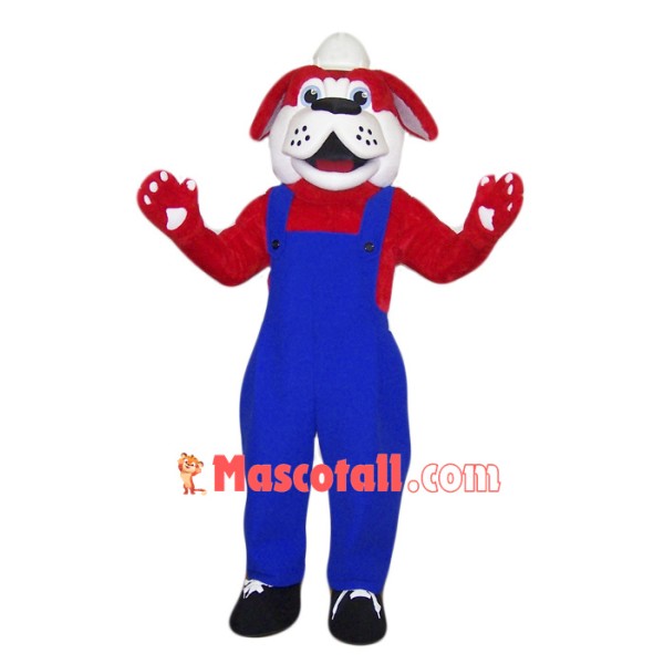 Doctor Red Dog Mascot Costume