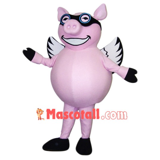 Flying Pig Mascot Costume