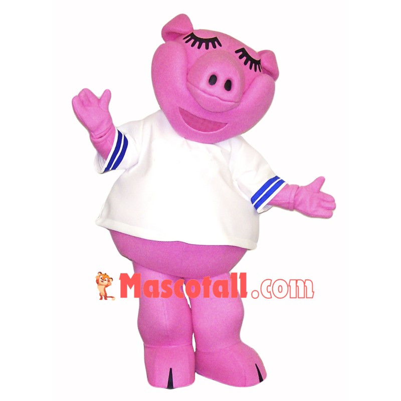 High Quality Pink Pig Mascot Costume