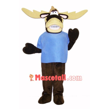 College Moose Mascot Costume