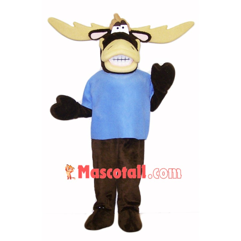 College Moose Mascot Costume