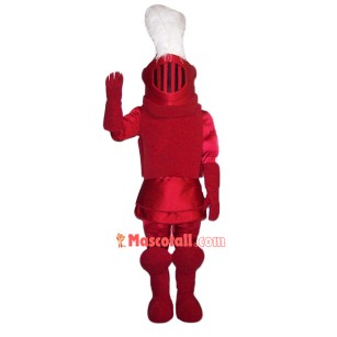 High Quality Red knight Mascot Costume