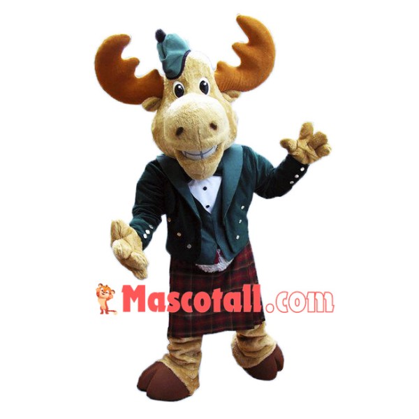 High Quality Adult Moose Mascot Costume