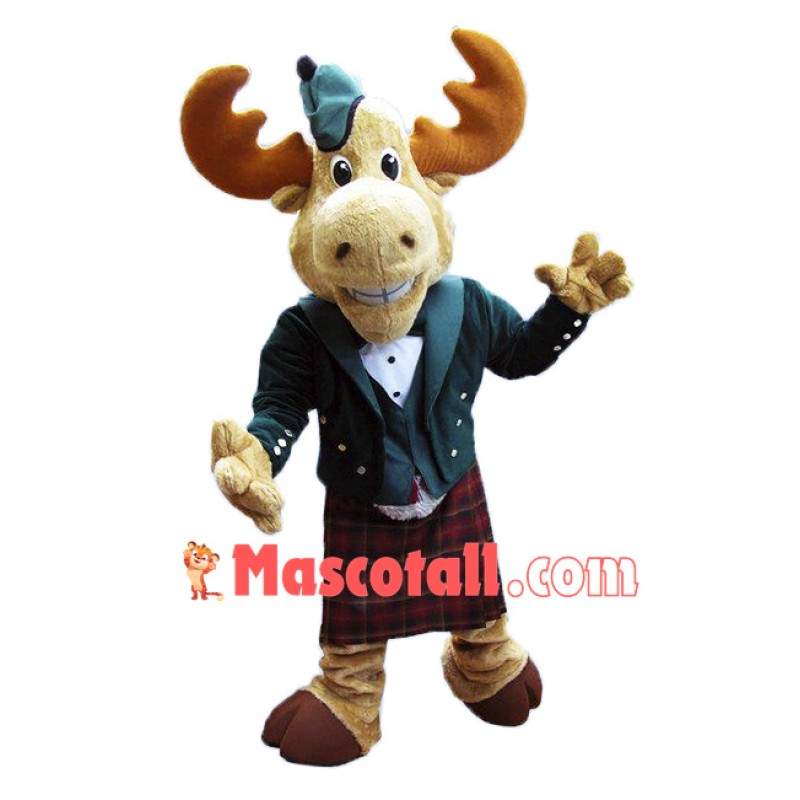High Quality Adult Moose Mascot Costume