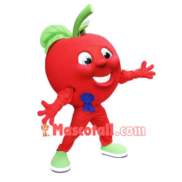 Red Apple Mascot Costume