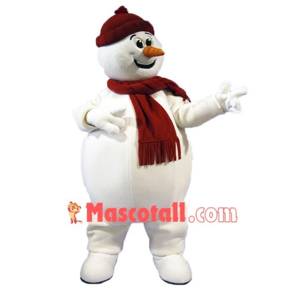Cute Snowman Mascot Costume