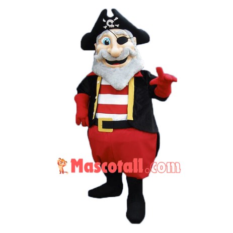Old Pirate Mascot Costume